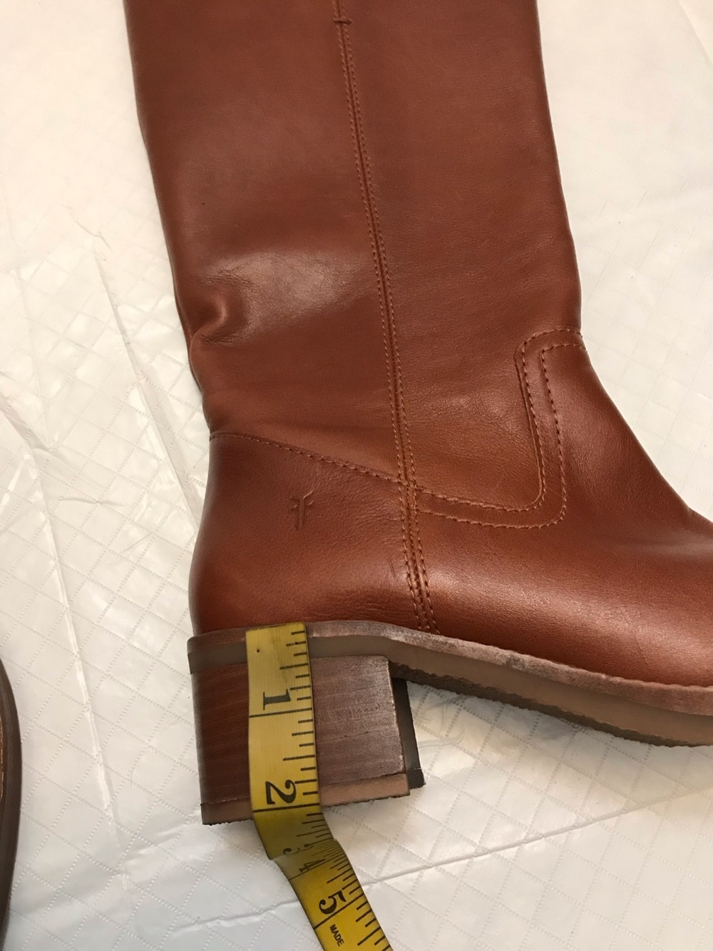 Frye Women's Tall Leather Riding Boots in Chestnut - Picture 8 of 16